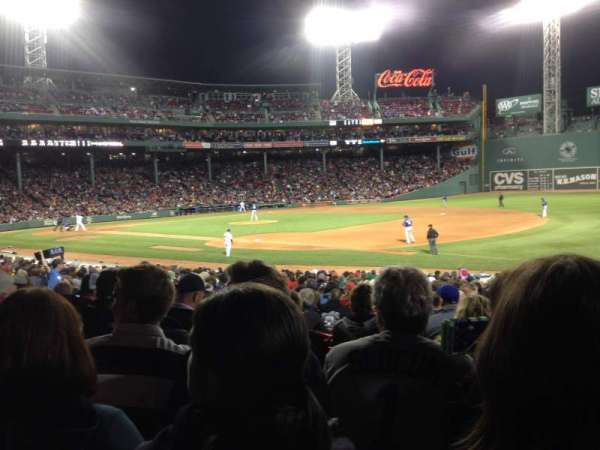 Fenway Park, section: Loge Box 101, row: KK, seat: 7