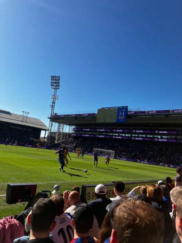 Selhurst Park, section: AW-V, row: 4, seat: 128