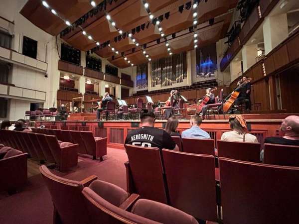 The Kennedy Center Concert Hall, section: Orchestra Front R, row: D, seat: 6