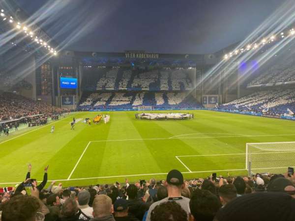 Parken Stadium, section: D1, row: 18, seat: 44