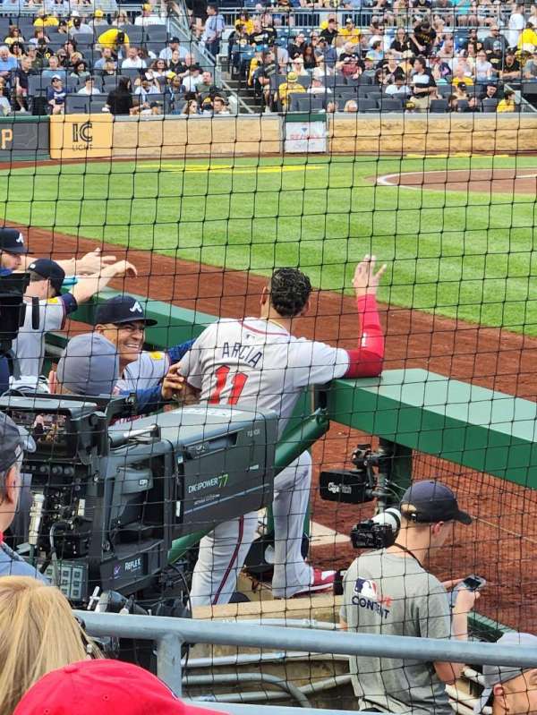 PNC Park, section: 9, row: F, seat: 1