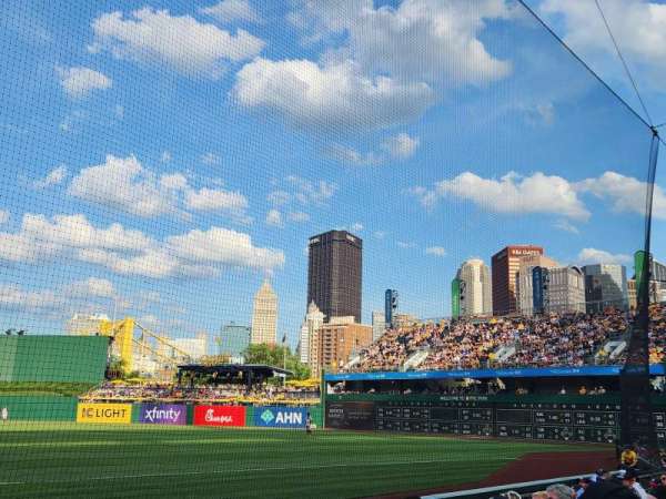 PNC Park, section: 9, row: F, seat: 1