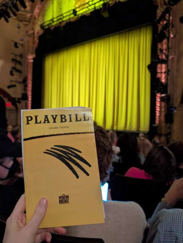 John Golden Theatre, section: Orchestra R, row: L, seat: 6