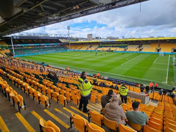 Carrow Road, section: G, row: NN, seat: 24