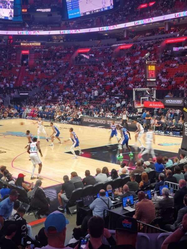Kaseya Center, section: 114, row: 14, seat: 8