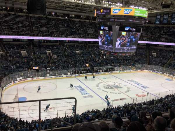 SAP Center, section: 217, row: 6, seat: 15