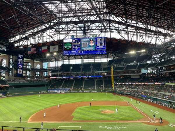 Globe Life Field, section: 109, row: 7, seat: 20
