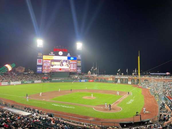 Oracle Park, section: 218, row: A, seat: 7