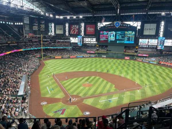 Chase Field, section: 314, row: 8, seat: 7