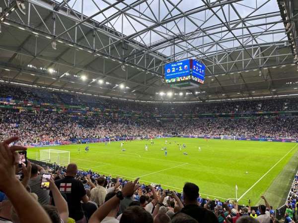 Veltins-Arena, section: S1, row: 38, seat: 1