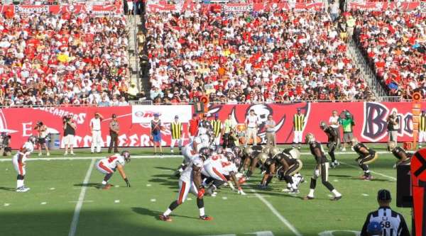 Raymond James Stadium, section: 107, row: G, seat: 22