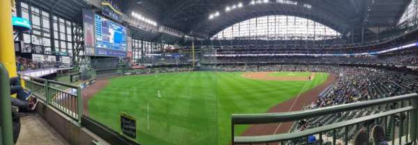 American Family Field, section: 232, row: 1, seat: 21