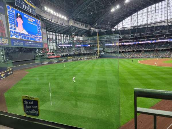 American Family Field, section: 232, row: 1, seat: 21