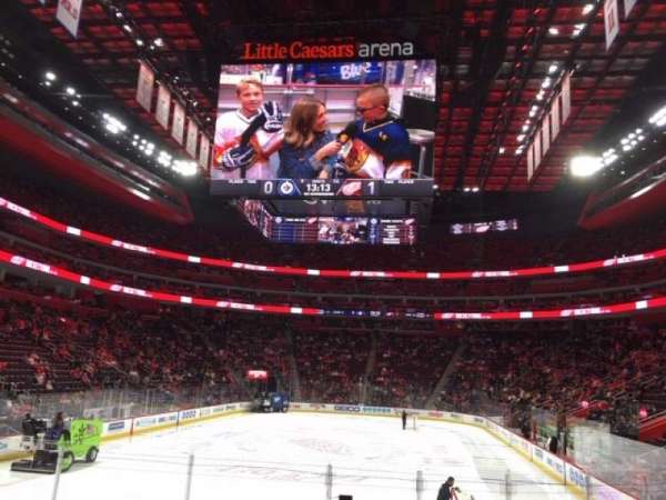 Little Caesars Arena, section: 102, row: 9, seat: 8