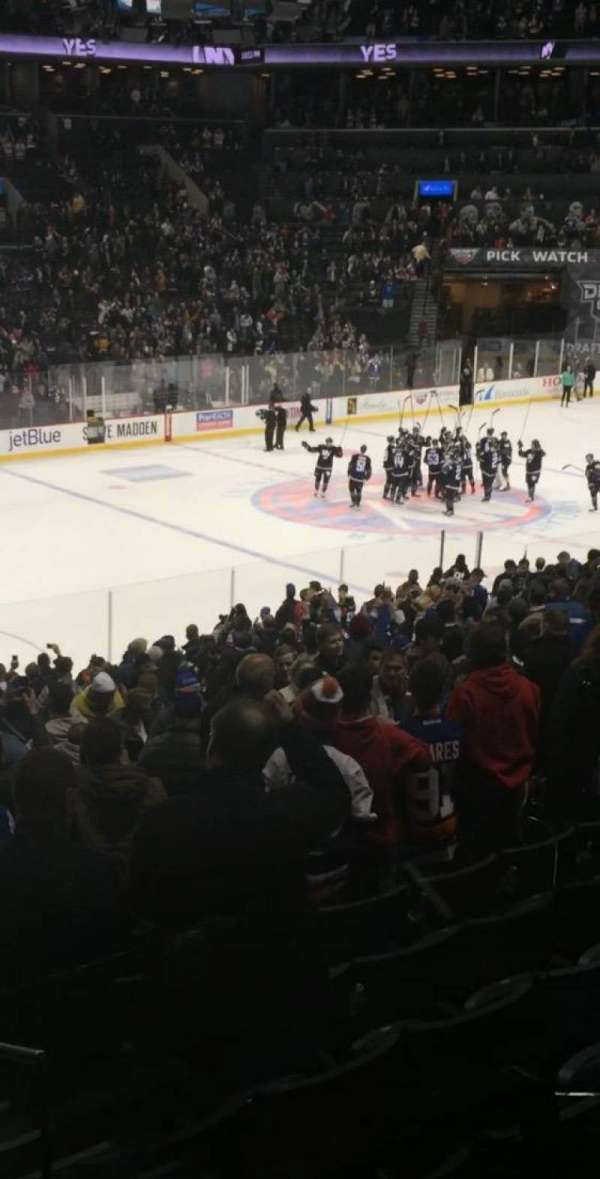 Barclays Center, section: 111, row: 1, seat: 3