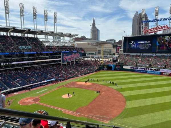 Progressive Field, section: 436, row: E, seat: 8