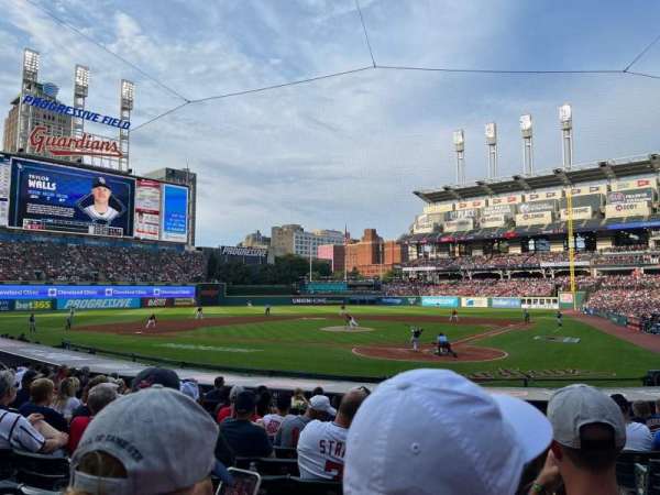 Progressive Field, section: 156, row: S, seat: 2