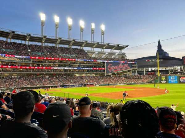 Progressive Field, section: 131, row: X, seat: 7