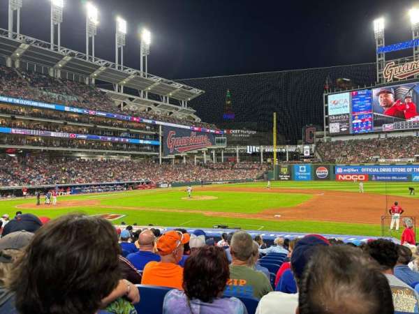 Progressive Field, section: 140, row: T, seat: 7
