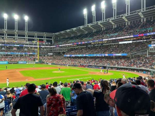 Progressive Field, section: 163, row: CC, seat: 10