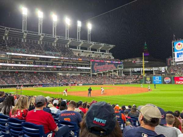 Progressive Field, section: 131, row: N, seat: 9