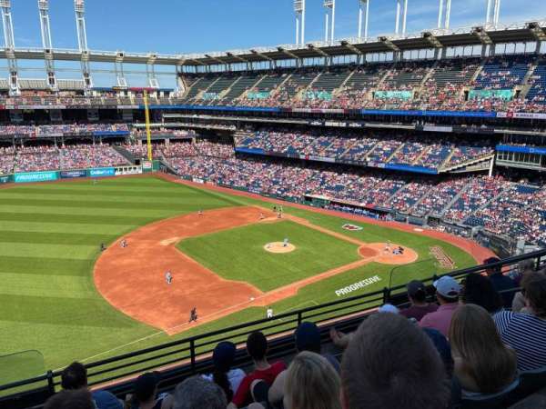 Progressive Field, section: 468, row: E, seat: 8