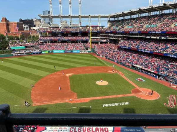 Progressive Field, section: 462, row: A, seat: 8