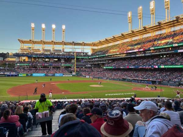 Progressive Field, section: 163, row: EE, seat: 10