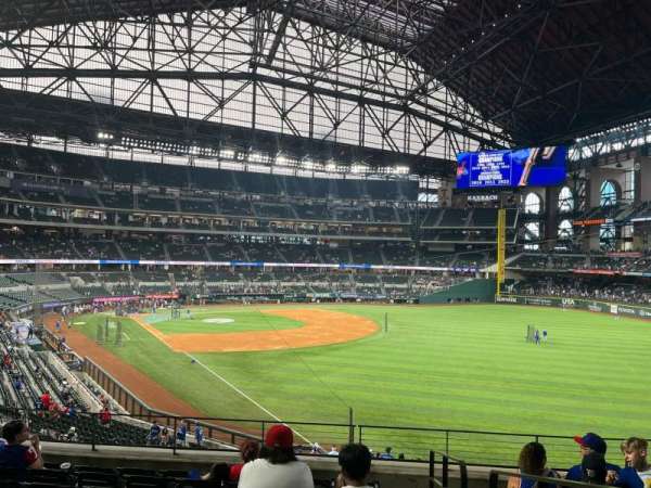 Globe Life Field, section: 126, row: 8, seat: 20