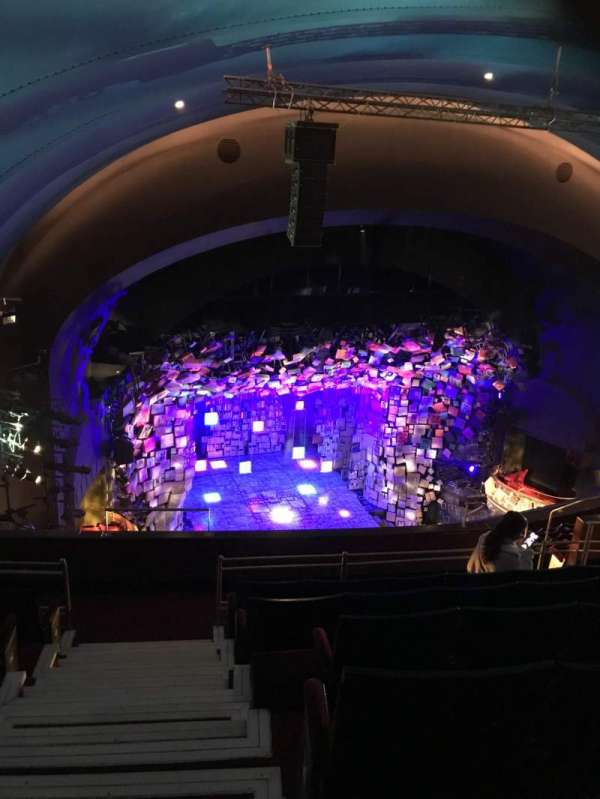 Cambridge Theatre, section: Upper Circle, row: M, seat: 41