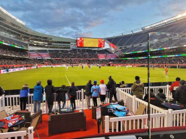 Soldier Field, section: 154, row: 1, seat: 10-11