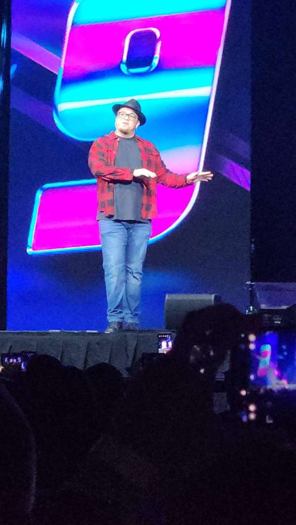 SAP Center, section: Floor 1, row: 16, seat: 3