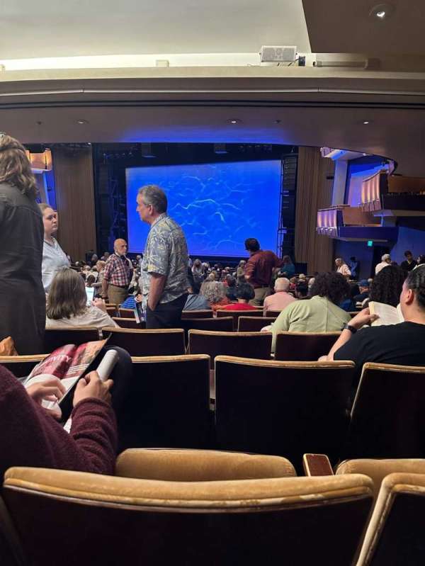 Ahmanson Theatre, section: Rear Orchestra, row: Y, seat: 5