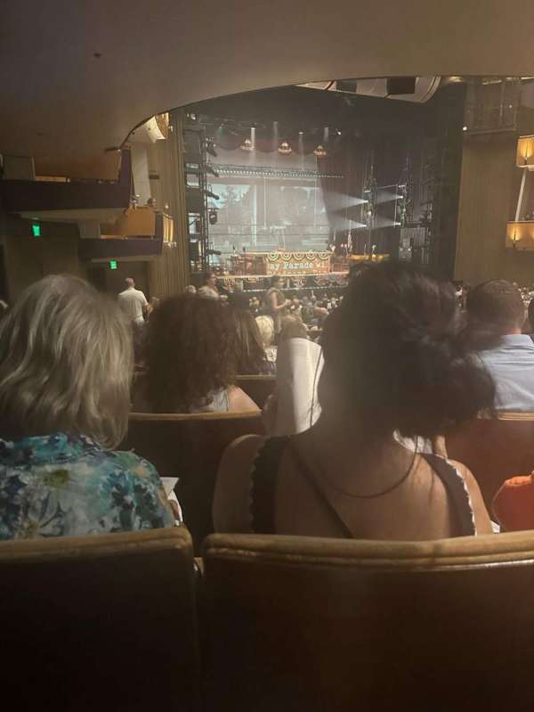 Ahmanson Theatre, section: Rear Orchestra, row: W, seat: 54