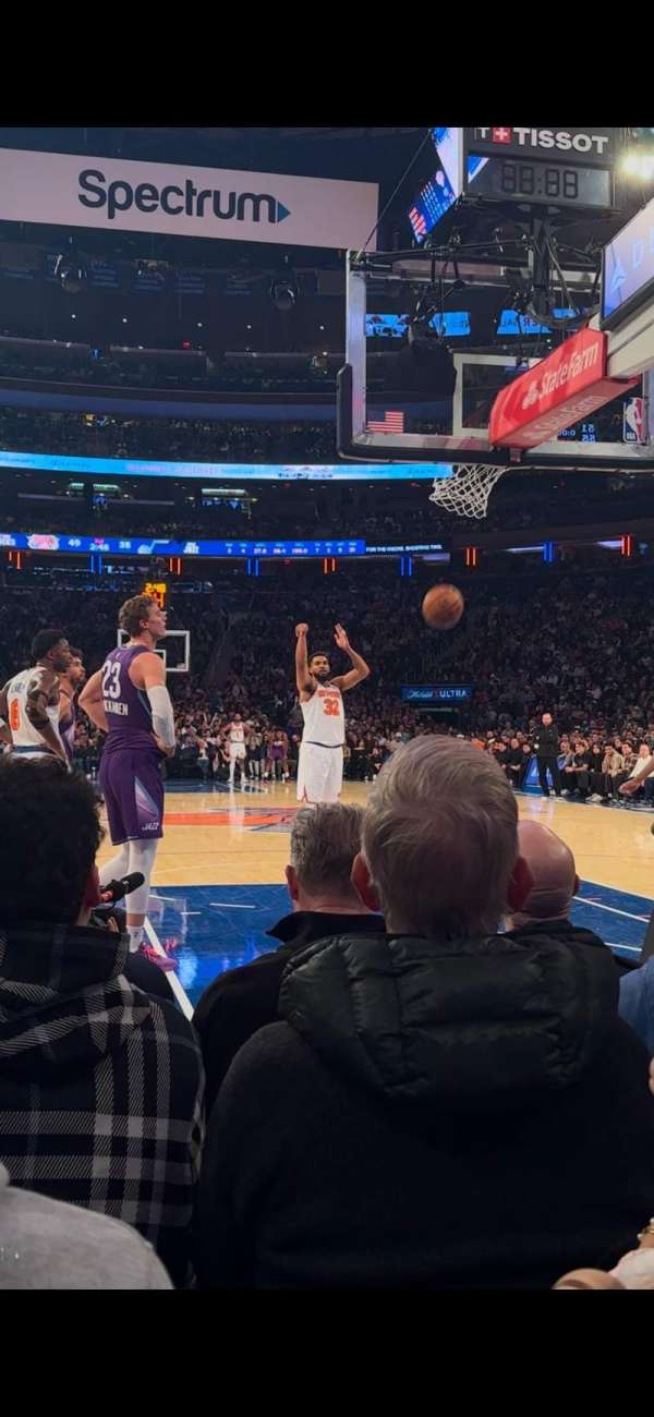 Madison Square Garden, section: 2, row: 2, seat: 7