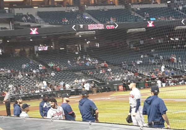 Chase Field, section: B, row: E, seat: 12