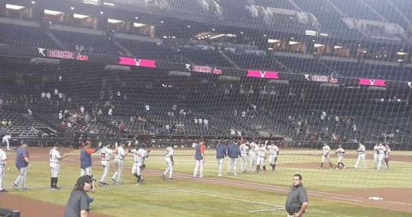 Chase Field, section: B, row: E, seat: 12