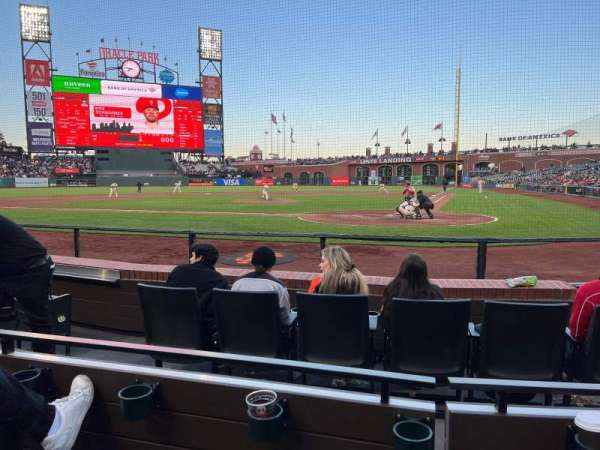 Oracle Park, section: 119, row: B, seat: 3