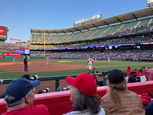 Angel Stadium, section: 110, row: D, seat: 5