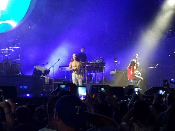 Dos Equis Pavilion, section: 102, row: H, seat: 5