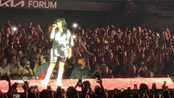 Kia Forum, section: 108, row: 1, seat: 1,2,3,4