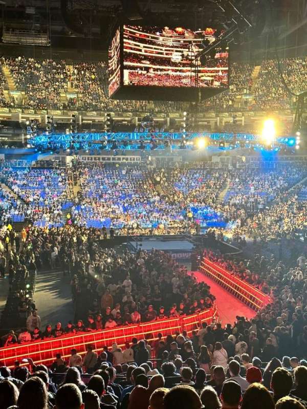 The O2, London, section: 115, row: W, seat: 456