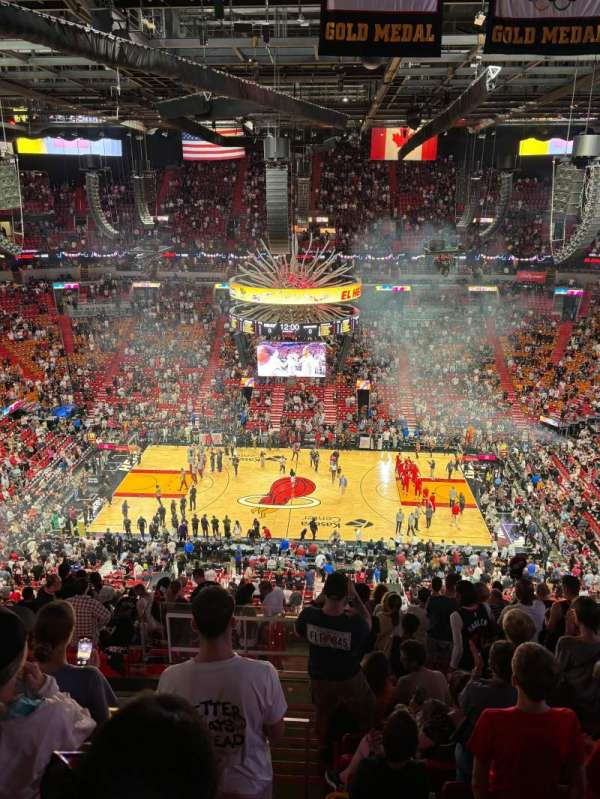Kaseya Center, section: 308, row: 12, seat: 16