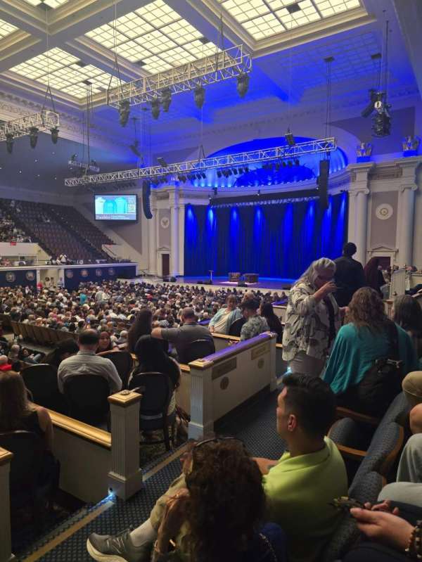 DAR Constitution Hall, section: F, row: B, seat: 1