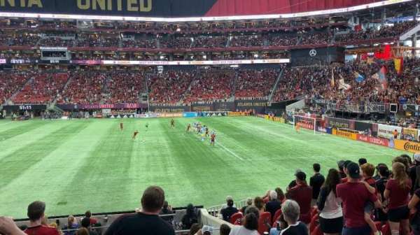 Mercedes-Benz Stadium, section: C108, row: 13, seat: 1-4