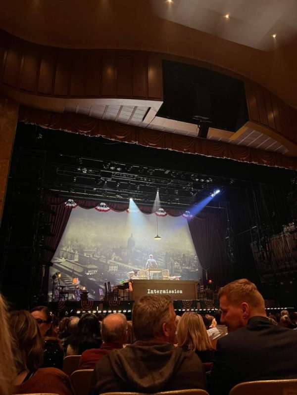 Fisher Theatre, section: Main Floor L, row: L, seat: 7