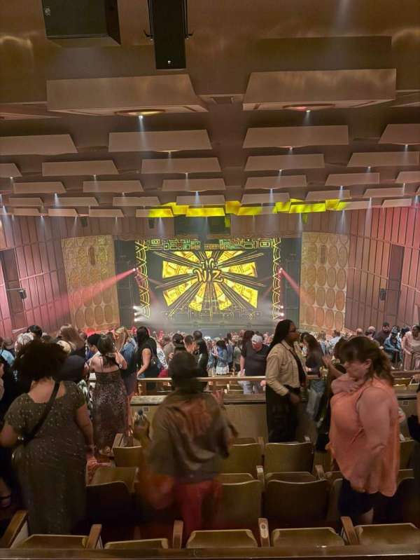 Fisher Theatre, section: Balcony RC, row: N, seat: 110