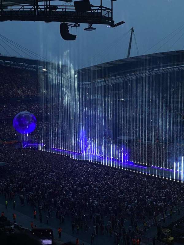 Etihad Stadium, Manchester, section: 301, row: near the, seat: back