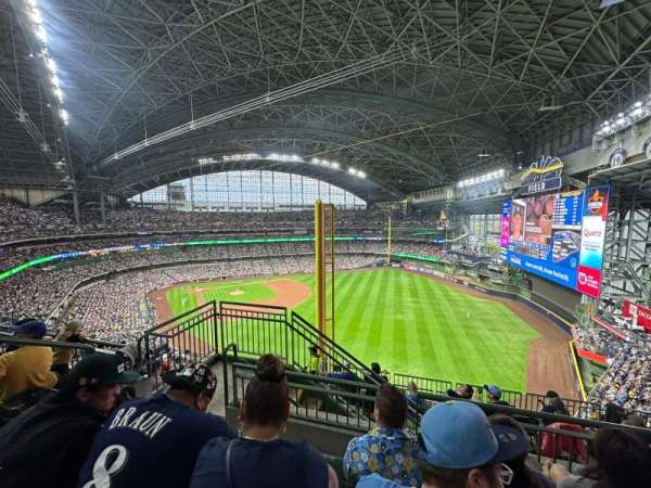 American Family Field, section: 404, row: 10, seat: 4