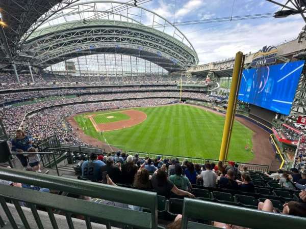 American Family Field, section: 405, row: 8, seat: 7